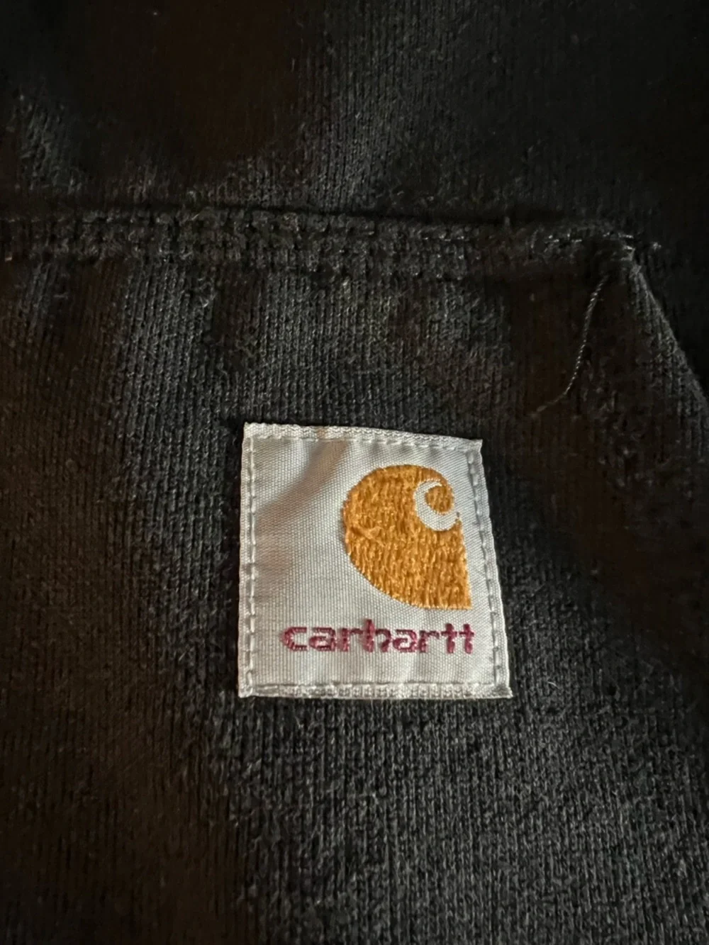 Carhartt Black Full-Zip Hooded Jacket Size XL